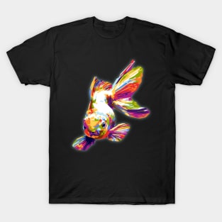 colorful goldfish in wpap style T-Shirt